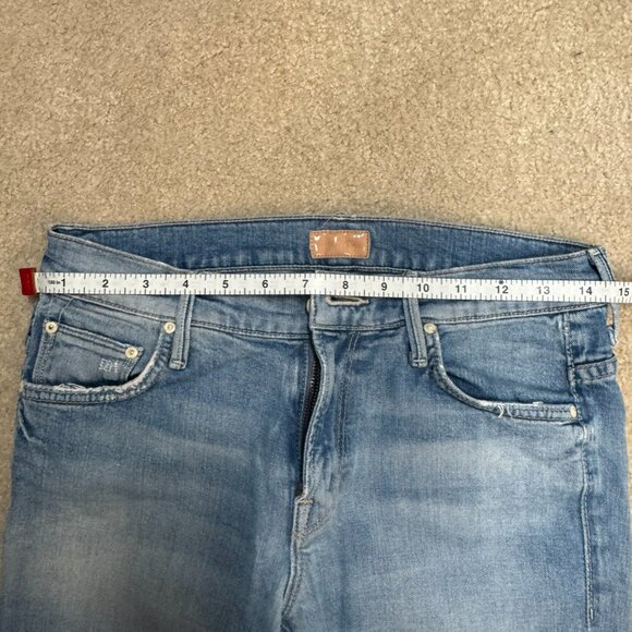 MOTHER The Slacker Fray Jeans Love Drunk Cowboy Raw Hem Size 25 - Picture 7 of 9